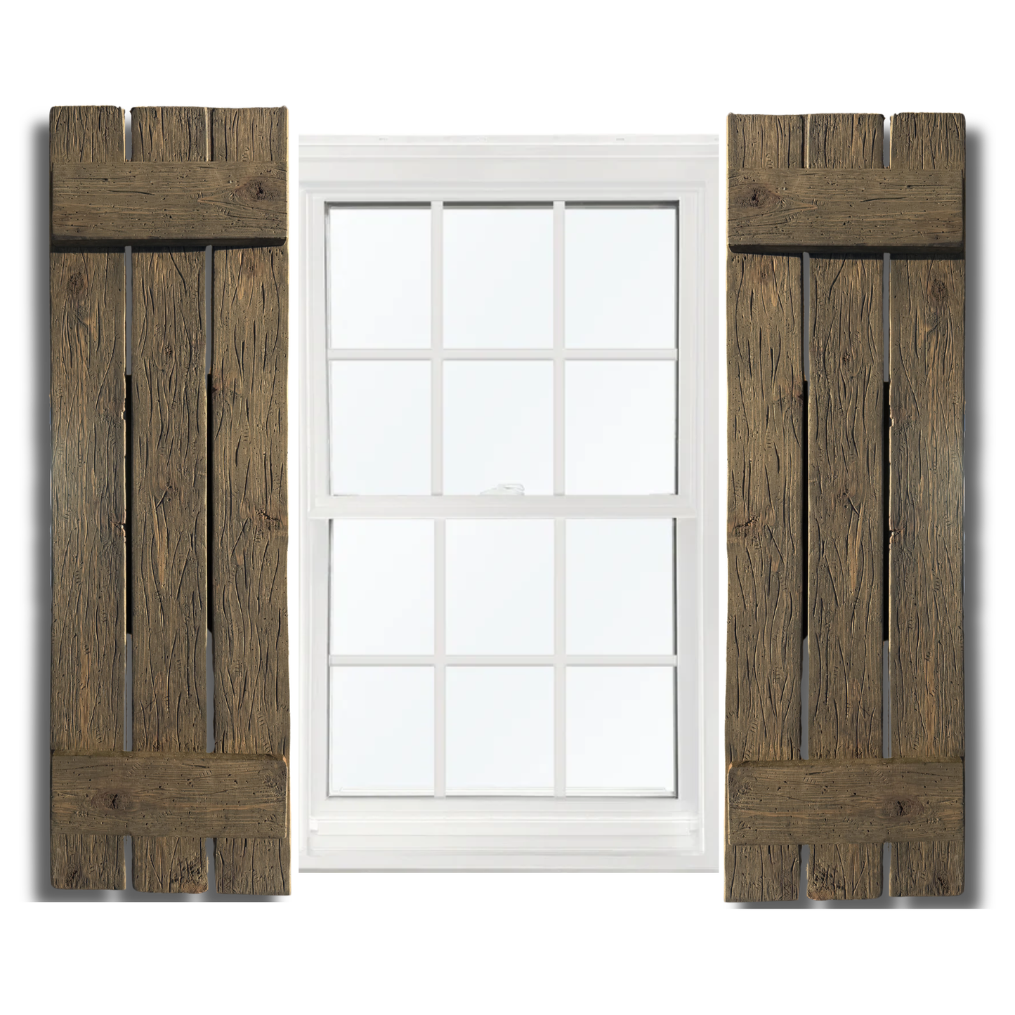 Cedar Board and Batten Exterior Window Shutters -  Nails and Grain, Handcrafted in the USA