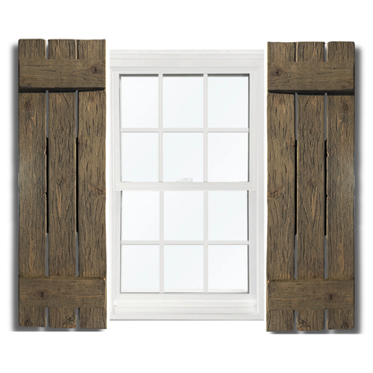 Cedar Board and Batten Exterior Window Shutters -  Nails and Grain, Handcrafted in the USA