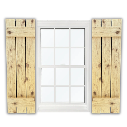 Cedar Board and Batten Exterior Window Shutters -  Nails and Grain, Handcrafted in the USA