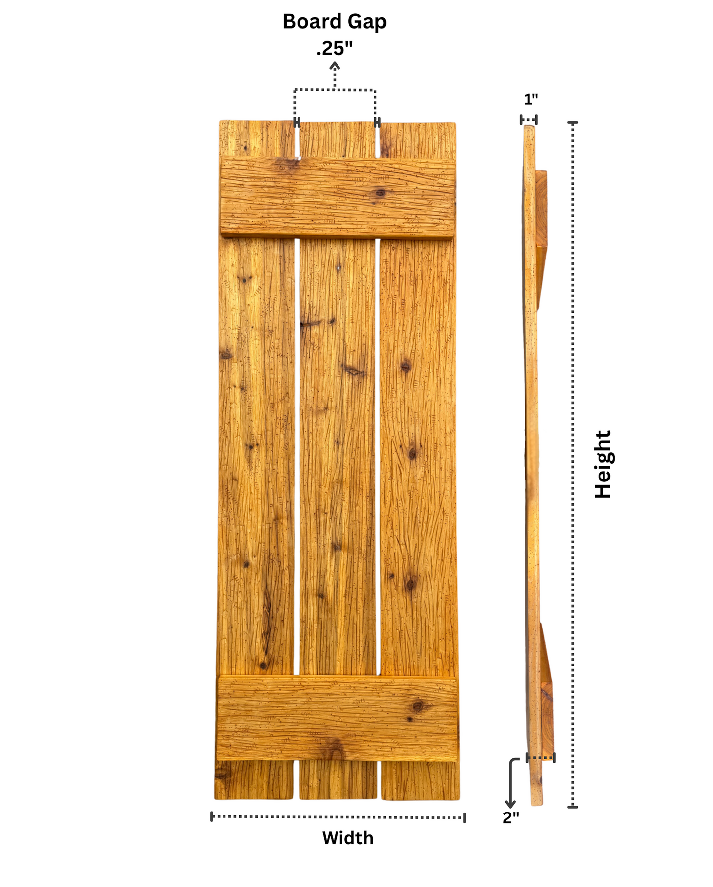 Handcrafted Cedar Wood Window Shutters